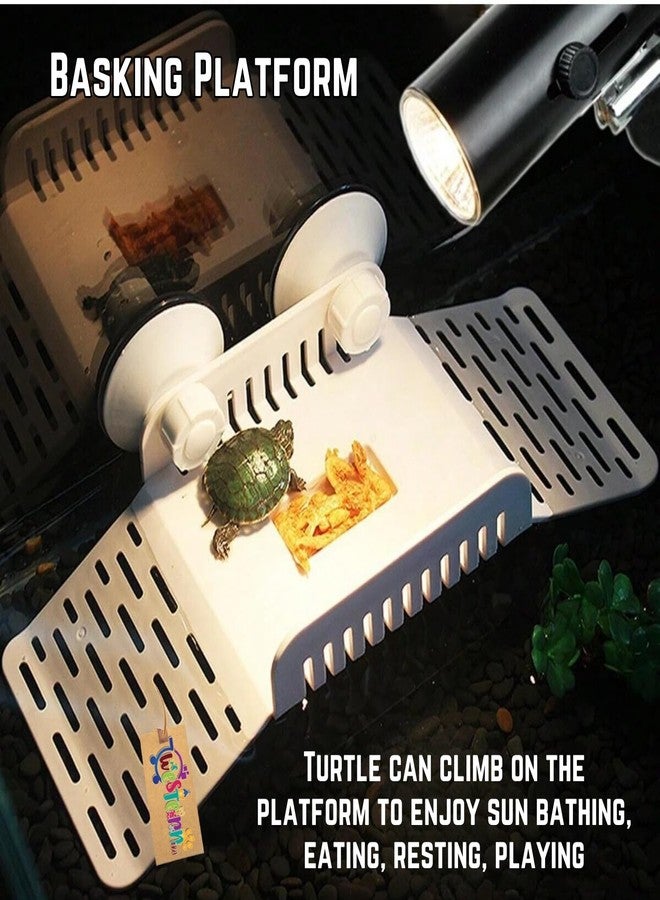 Western Era Turtle Basking Platform with Suction Cups - Durable, Floating Dock with Textured Ramp for Turtles, Amphibians, Reptiles, Designed for Comfortable Sunbathing & Climbing in Aquatic Habitats - Image 3